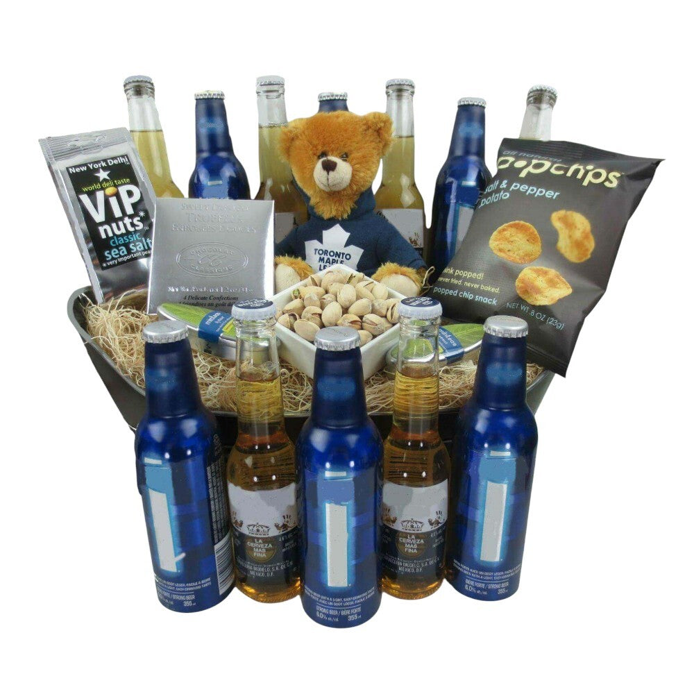 Leafs & Beer Gift Basket