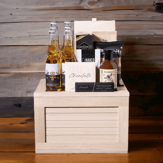 Beer & Snacks Gift Basket