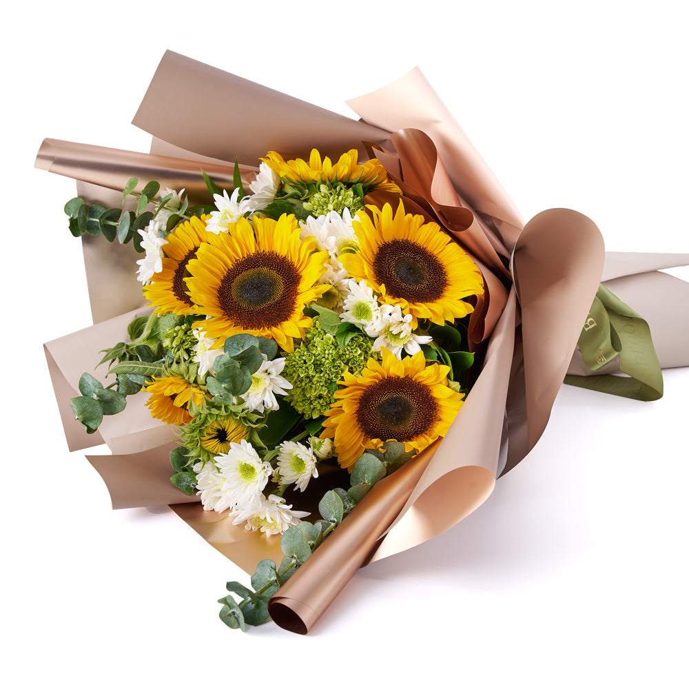 Few things are as charming and radiant as sunflowers, which is why the Eternal Sunshine Sunflower Bouquet from Hops Collective Canada