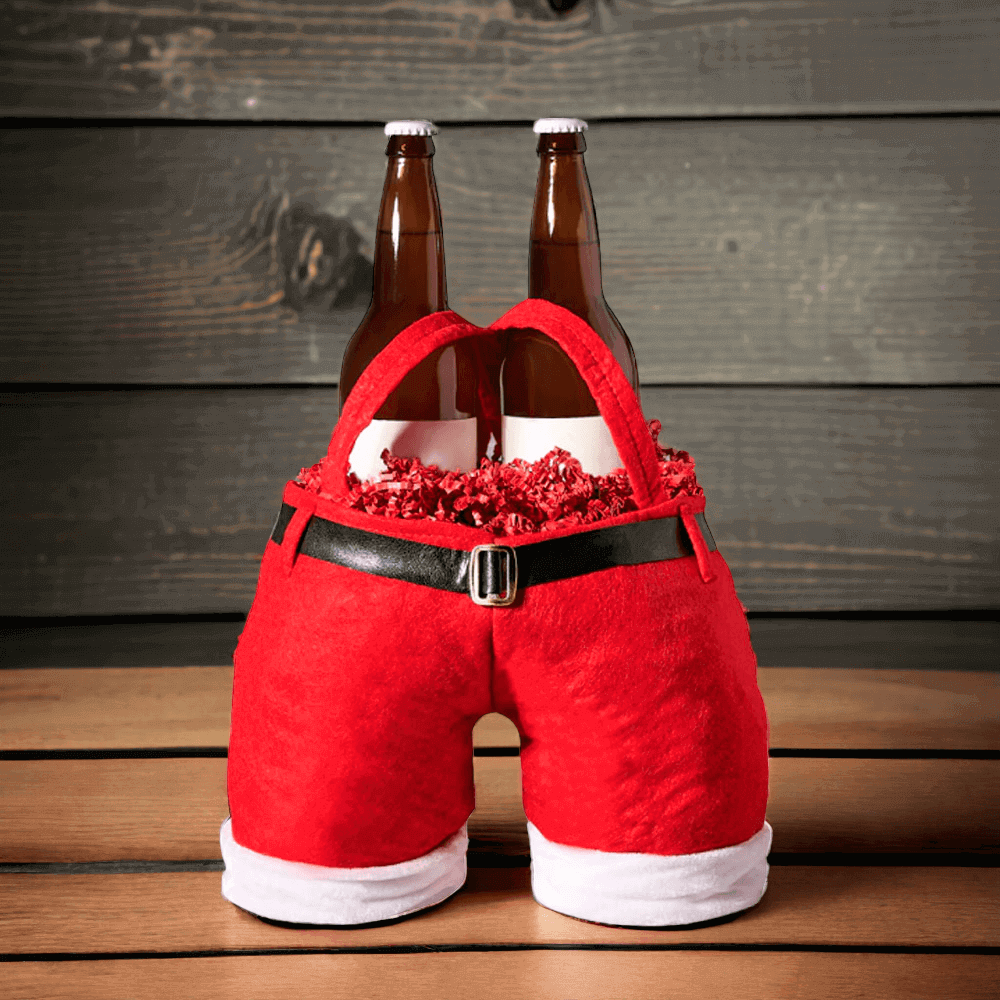 Santa Beer Gift Basket