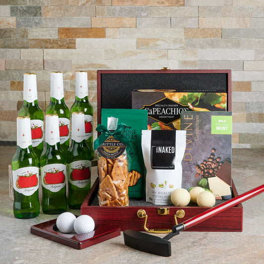 Chocolate, gourmet gift set, gourmet, beer gift set, Beer, golf, beer set delivery, delivery beer set, golf gift set, golf gift set