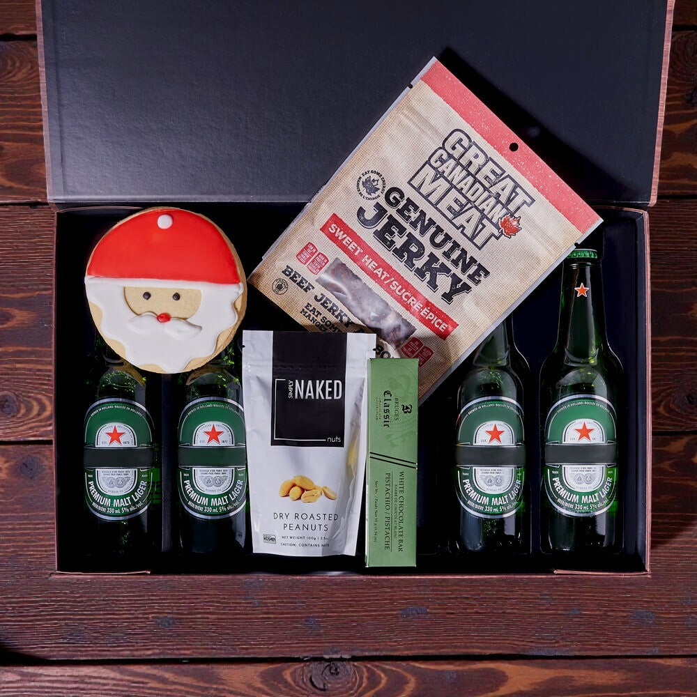 Christmas Boozy Beer & Treats Gift Basket, Christmas gift, Christmas, holiday gift, holiday, beer gift, beer, gourmet gift, gourmet