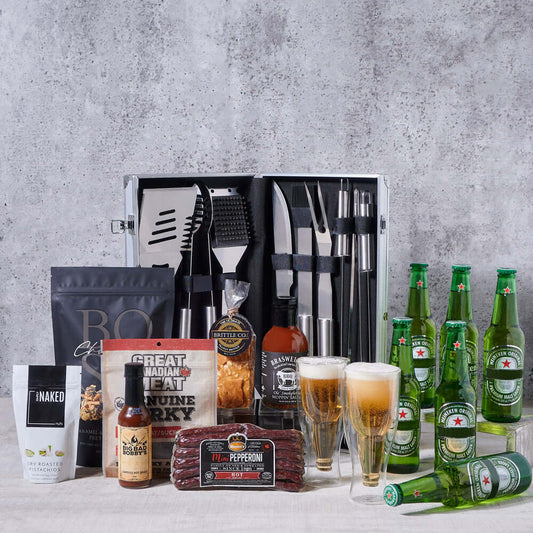 Ice-Cold Beer & Grilling Gift, beer gift, beer, grilling gift, grill gift, BBQ gift, barbecue gift, summer gift