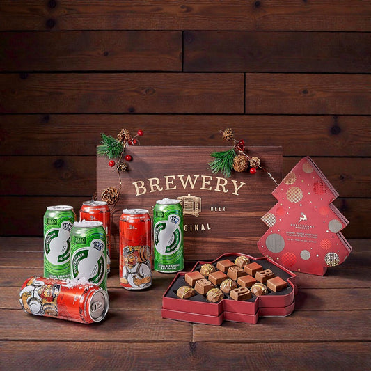 Frosty Season Beer Gift Set, beer gift, beer, chocolate gift, chocolate, Christmas gift, Christmas, craft beer gift, craft beer, Canada delivery