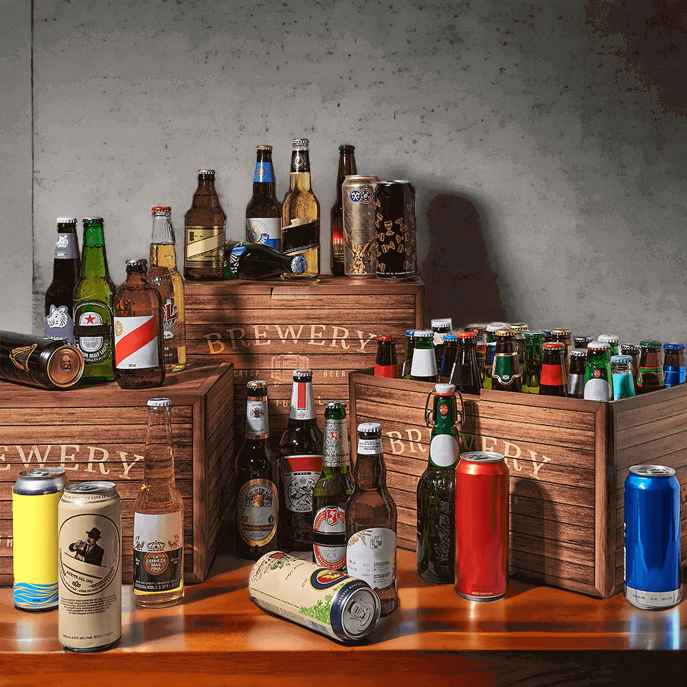A Beer for Every Year Gift Basket, beer gift, beer, craft beer gift, craft beer, deluxe beer gift, deluxe beer