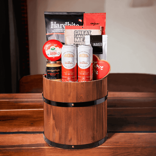 The Ample Snacks & Beer Barrel is the perfect gift to give for the craft beer lover in your life.