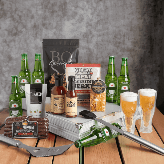 At Hops Collective, we know your friends and loved ones deserve the best, so treat them with a grill set fit for a king with the BBQ Gift Set with Beer