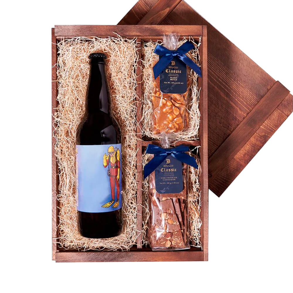 Beer & Brittle Gift Box, beer gift, beer, craft beer gift, craft beer, chocolate gift, chocolates