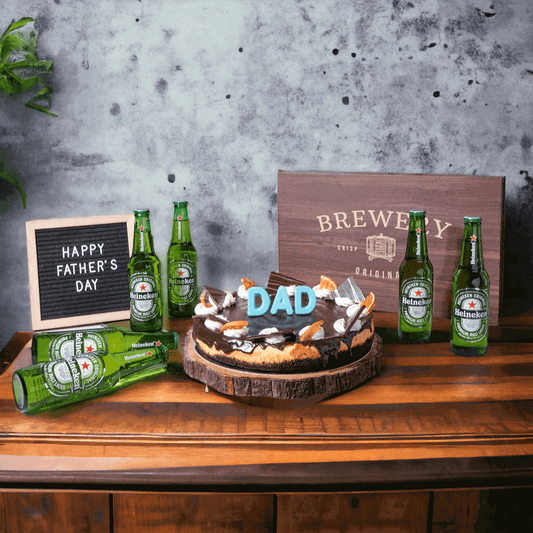 "Dad's Spoils" Beer & Cake Gift Set