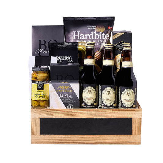 Gourmet Snack & Beer Gift Crate, beer gift, beer gift basket, beer, gourmet gift basket, gourmet gift, snacks