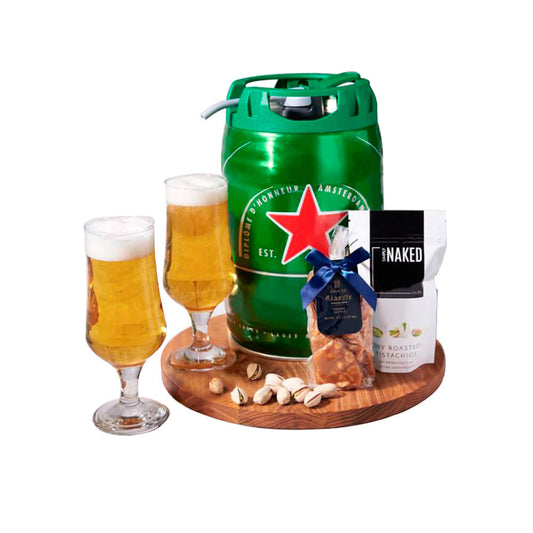 Nutty Snack & Keg Gift, beer gift, beer, beer gift basket, beer keg gift, beer and nuts, beer nuts