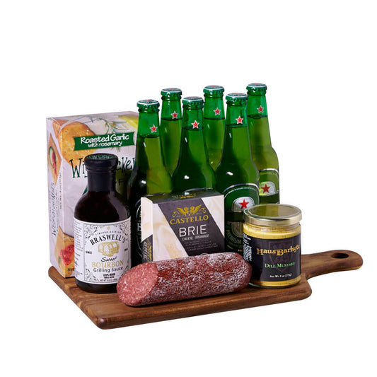 Premium Beer & Snack Basket, gourmet gift, gourmet, beer gift, beer