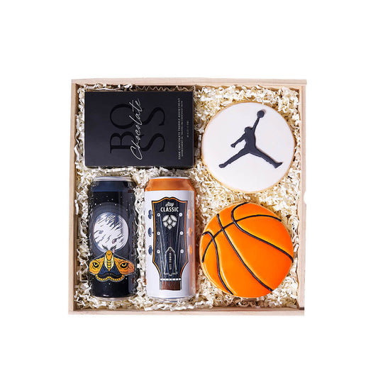 Slam Dunk Beer & Cookie Gift, cookie gift, craft beer gift, craft beer, cookies, sports, basketball, sports gift, basketball gift, beer gift, beer