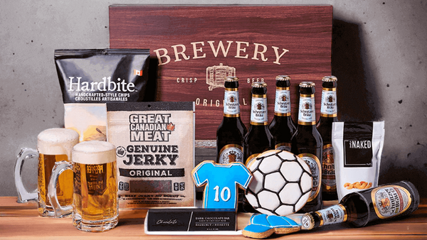 The Soccer Lover's Beer & Snack Collection is a wonderful gift for the person who loves this classic sport.