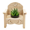 Butterfly planter chair arrangement with a potted succulent. Canada Delivery